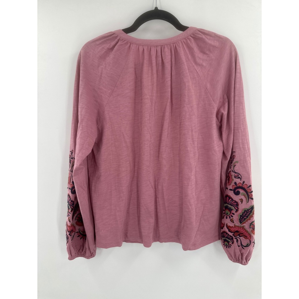 Boden Alma Embroidered Shirt Pink Embroidered 6 - Picture 7 of 8
